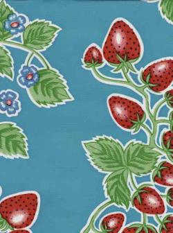 OIL CLOTH FOREVER STRAWBERRY BLUE