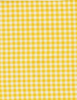 OIL CLOTH GINGHAM YELLOW
